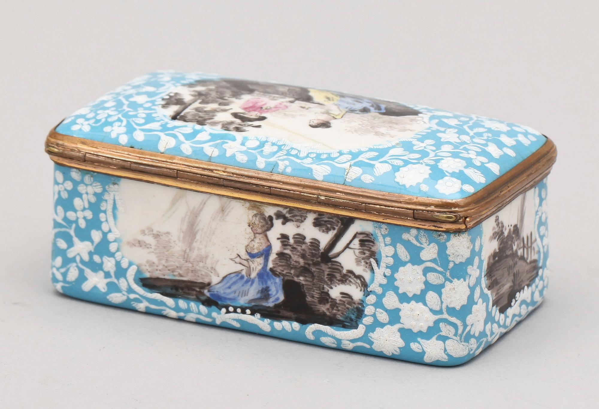 DOSA, emalj, troligen England, 1800-tal.