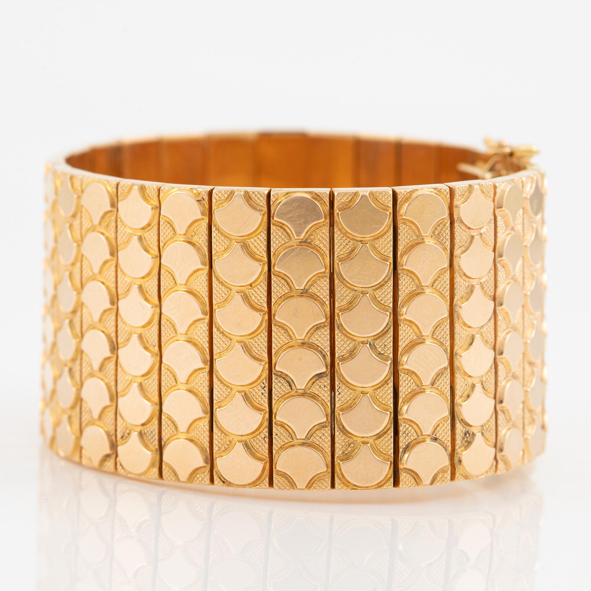 Bracelet, 18K gold, Italy.