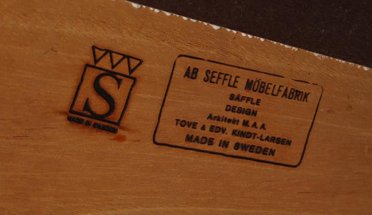SOFFBORD, Tove & Edvard Kindt-Larsen, Säffle möbelfabrik, 1950/60-tal.