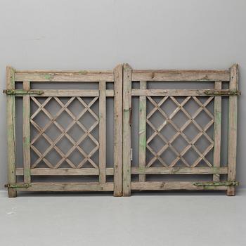 A pair of early 20th Century wood gates.