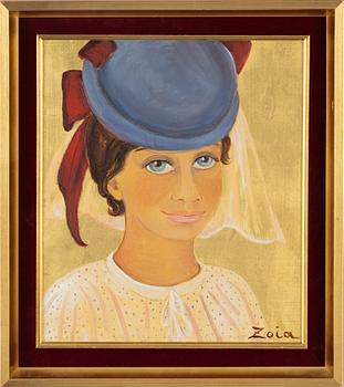 Zoia Krukovskya Lagerkrans, oil on board, signed Zoia.