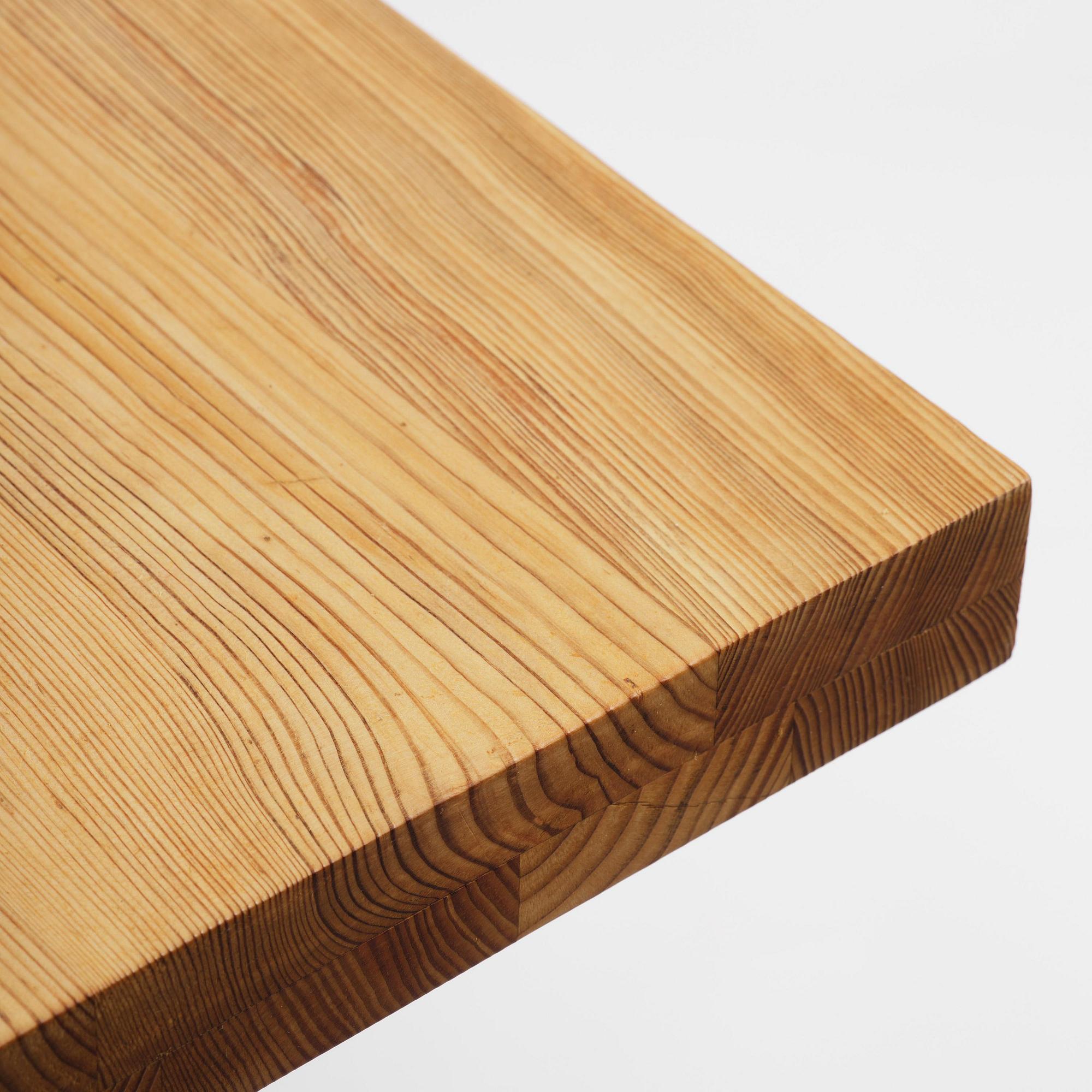 Axel Einar Hjorth, a stained pine "Lovö" dining table, Nordiska Kompaniet, 1930s.