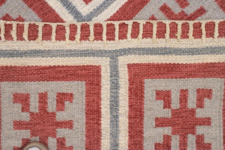 Anna-Greta Sjöqvist, a carpet, flat weave, c. 240 x 130 cm, signed AGS.