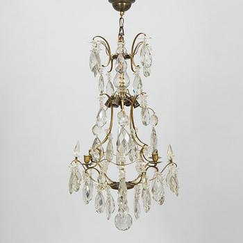 A Rococo style chandelier, first half of the 20th century.