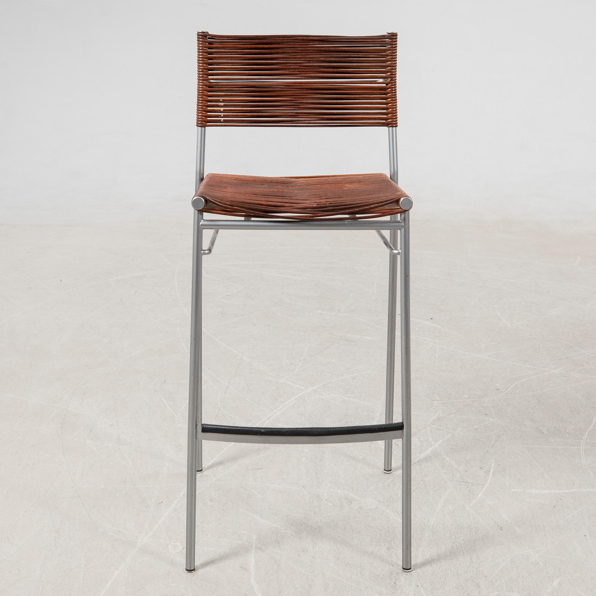 Tito Agnoli, bar stool, for Pierantonio Bonacina, Italy, late 20th century.