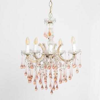 A chandelier, probably Italy, second half of the 20th century.
