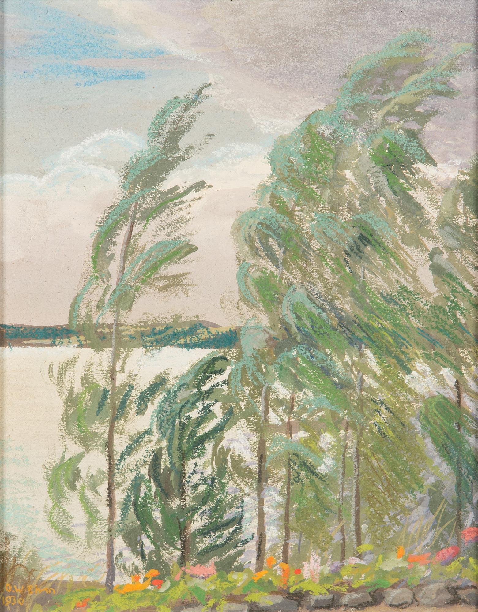 Eric O. W. Ehrström, gouache, signed and dated 1930.