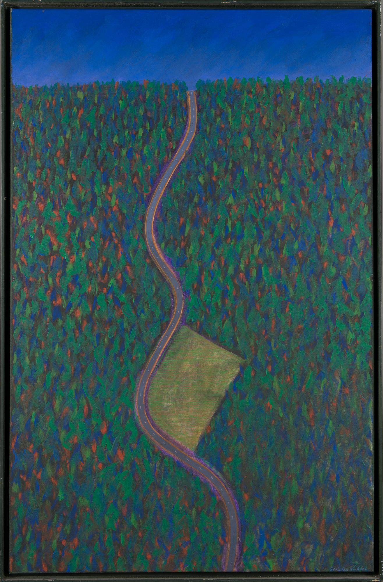 Kristian Krokfors, acrylic on canvas, signed and dated -89.
