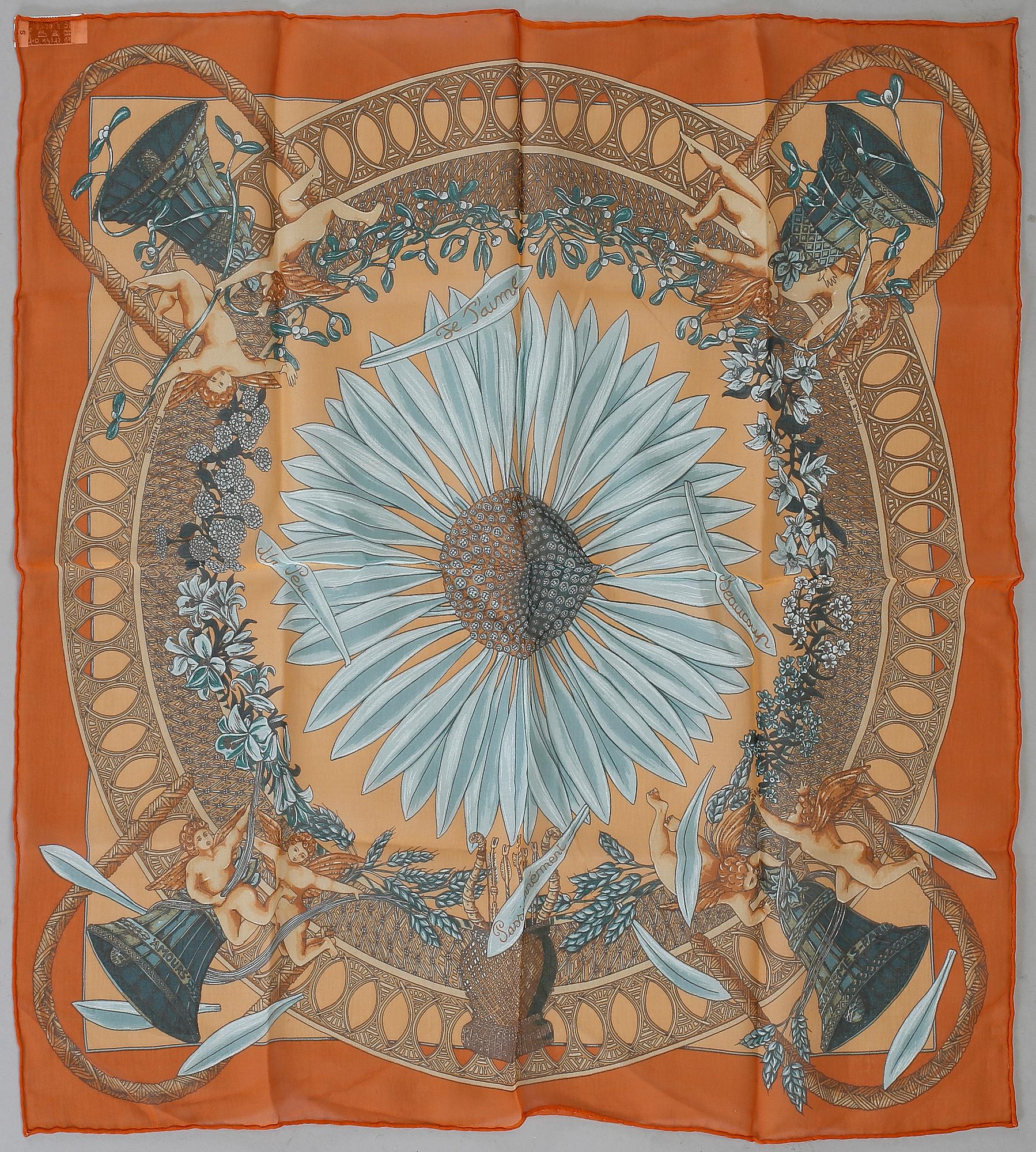 POCHETTE / NÄSDUK, "Je t'Aime", Hermès.