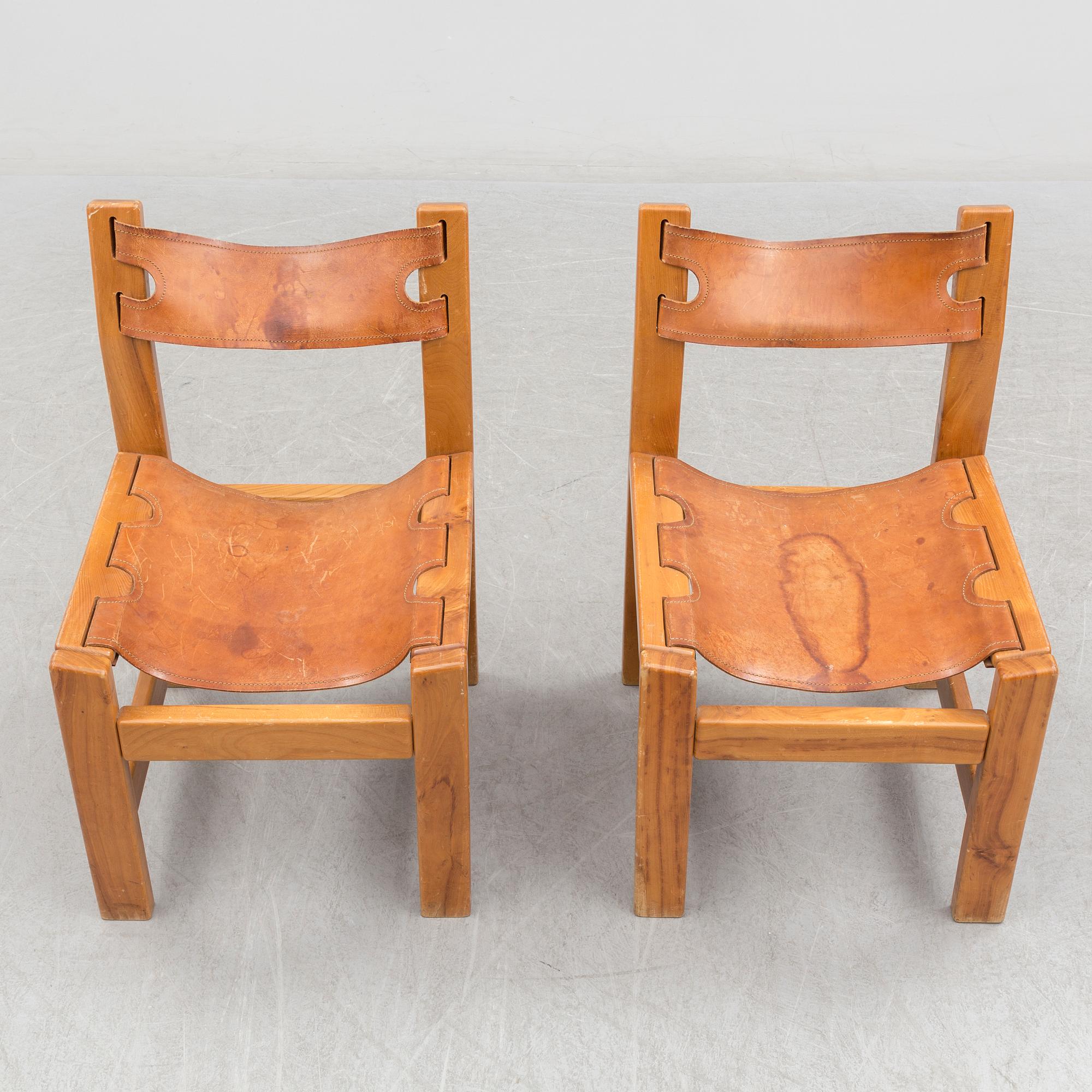 Six French 1960s chairs.