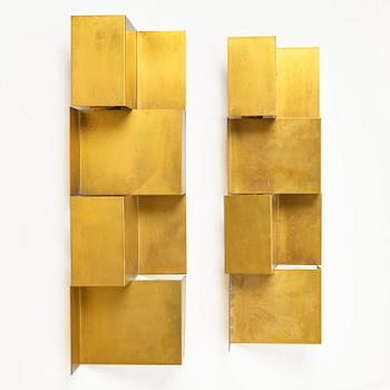 A pair of wall lamps, Scandinavia, 1960s–70s.