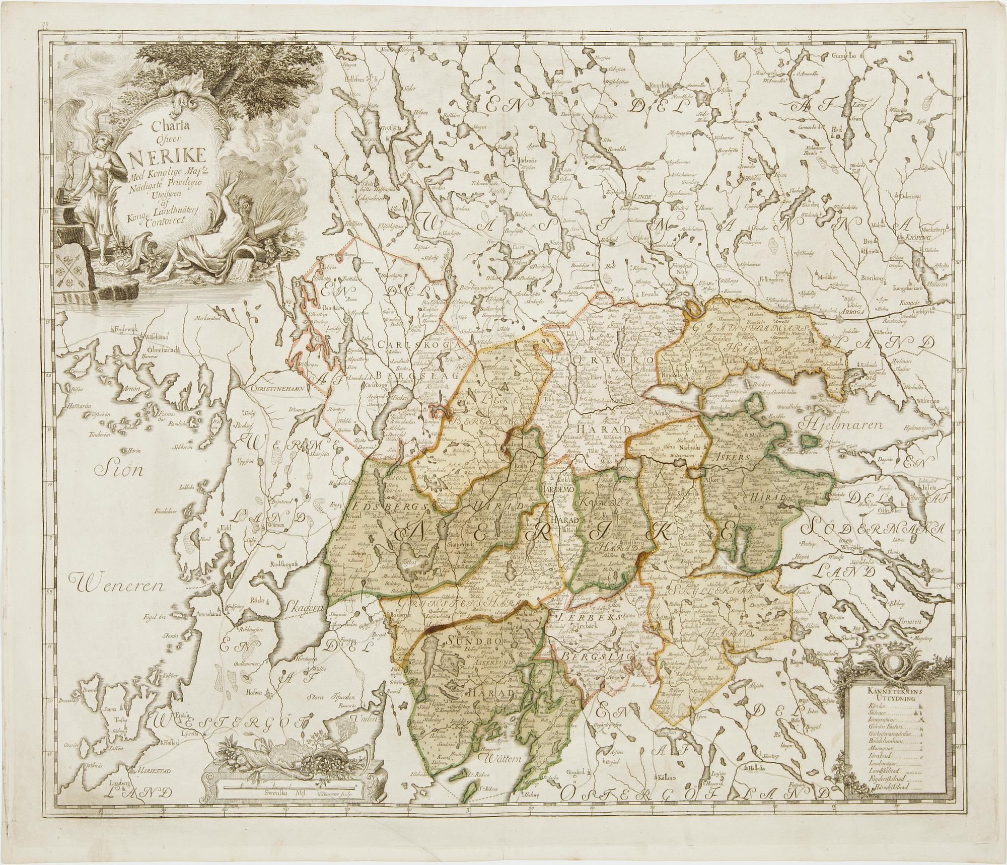 KARTA, kopparstick, 1700-tal.