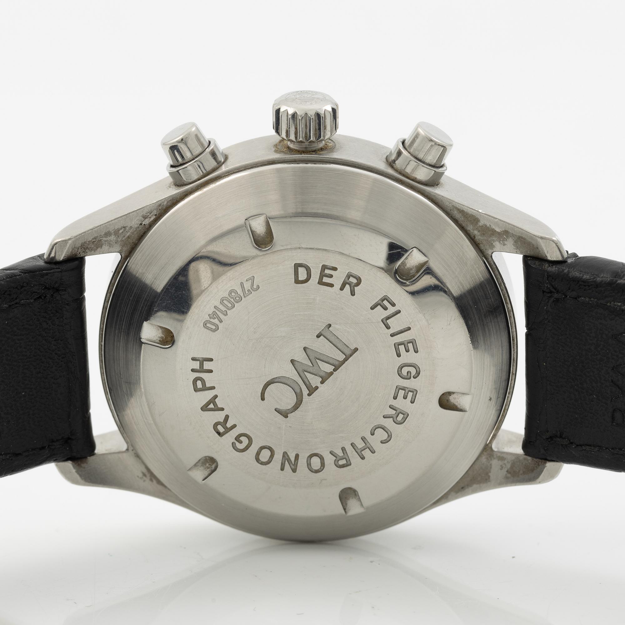 IWC, The Pilot's Chronograph, "T Swiss Made T Dial", wristwatch, chronograph, 39 mm.