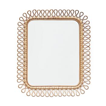 683. A Josef Frank bamboo and rattan mirror, Svenskt Tenn.