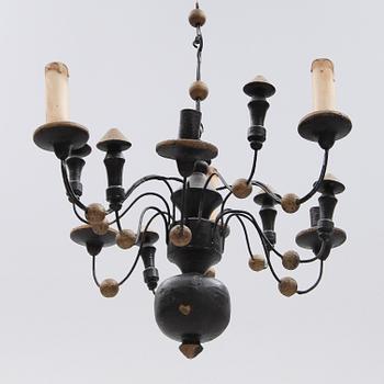 TAKLAMPA, 1800-/1900-tal. Höjd ca 35 cm.