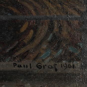 PAUL GRAF, olja på duk, sign o dat 1901.