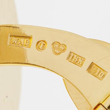 W.A. Bolin a pair of cufflinks 18K gold.
