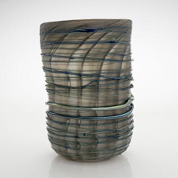 Tiina Nordström, an art glass signed Tiina Nordström, Nuutajärvi 1994.