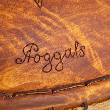 Andreas Poggats, birch cermonial drum, signed and dated 1976.