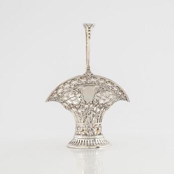 A Rococo style silver 800 sweet-meat basket, 20th Century.