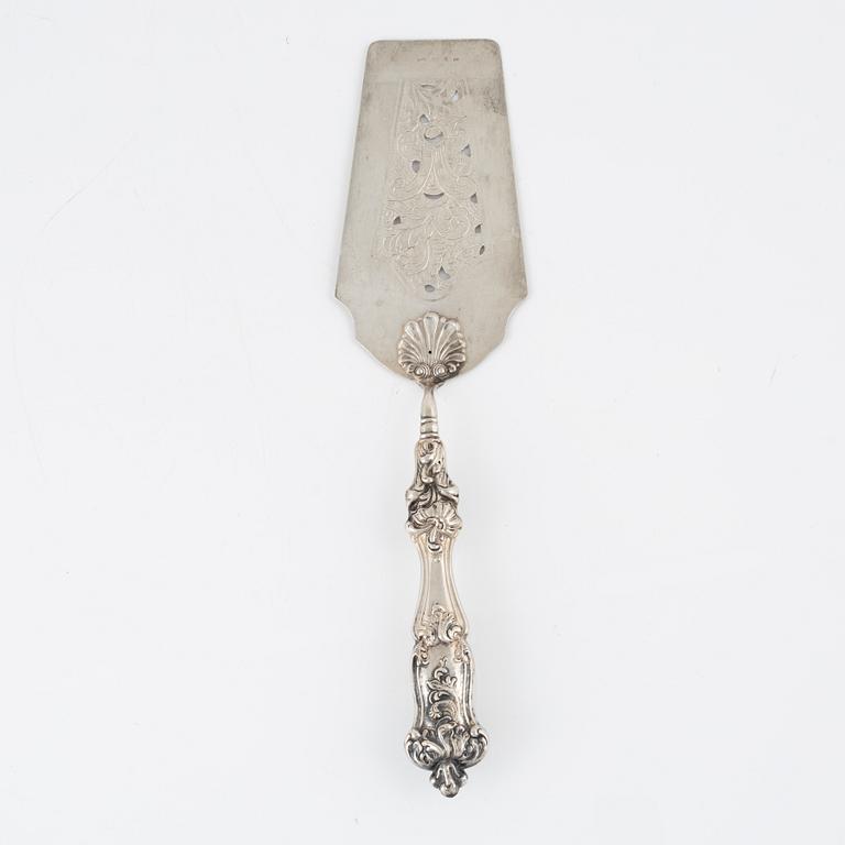 A silver fish server, Stockholm, 1848.
