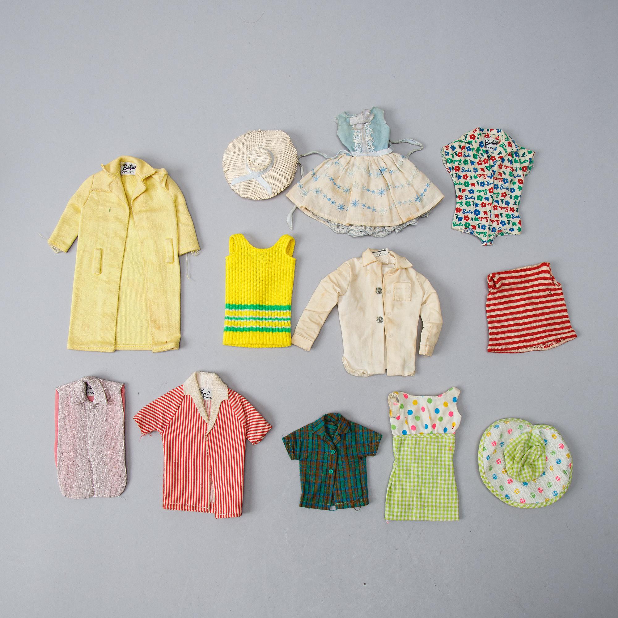 Barbiedockor, 4 st, Mattel, 1960-tal.