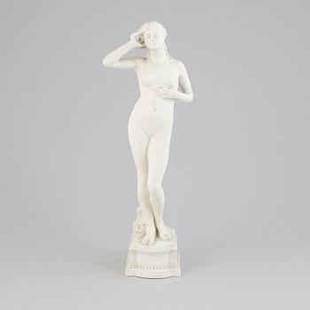 Per Hasselberg, after, sculpture, parian. Stamp signed.