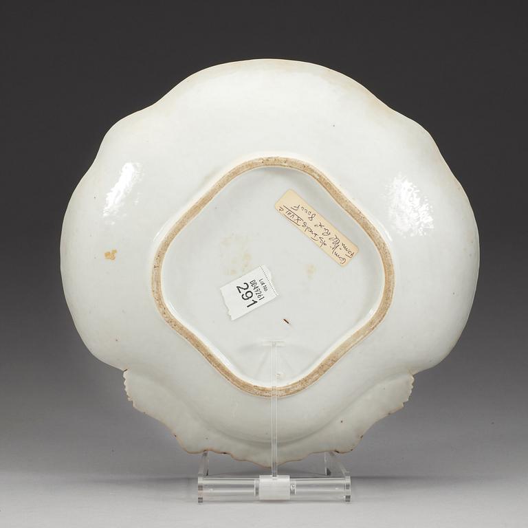 FAT, kompaniporslin. Qing dynastin, Qianlong (1736-95).