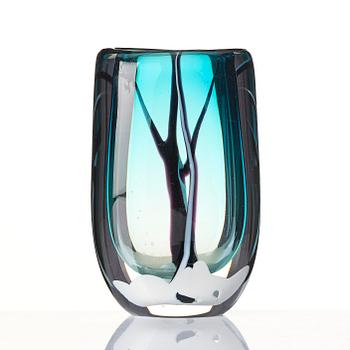 Vicke Lindstrand, a "Vinter" (Winter) glass vase, Kosta, Sweden, 1950s-60s.