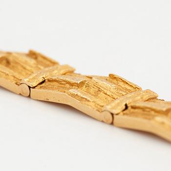 An 18K gold Lapponia bracelet "Cascade" design Björn Weckström.