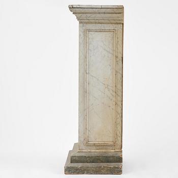 A Swedish column-shaped cabinet 19 th century.