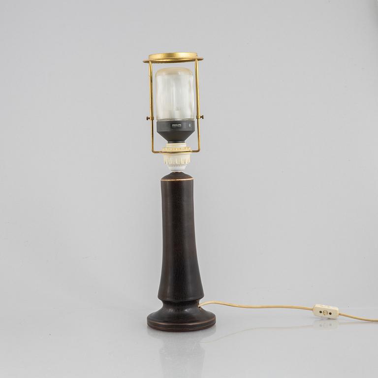 Berndt Friberg, a stoneware table lamp, Gustavsberg Studio, 1975.