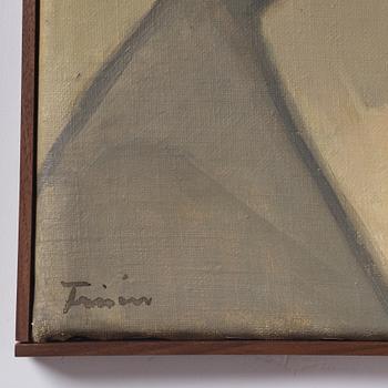 Vera Frisén, oil on relined canvas, signed.