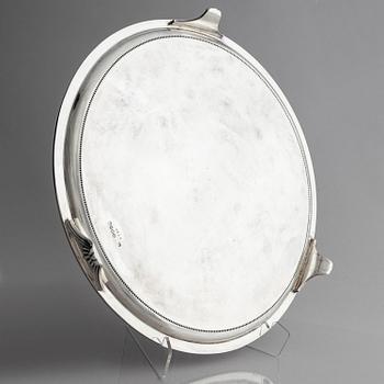 Richard Martin och Ebenezer Hall, bricka/salver, silver, London 1875.