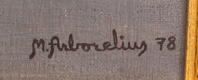 MÅNS ARBORELIUS, olja på duk, signerad och daterad -78,