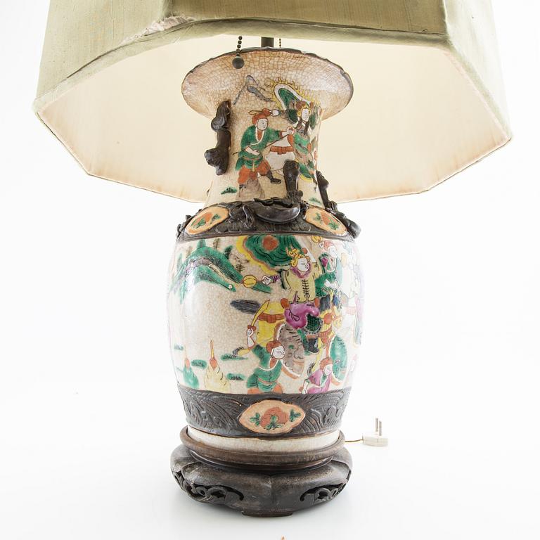 Table lamp China circa 1900 porcelain.