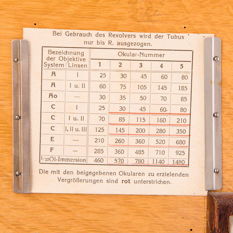 A Busch microscope Rathenov Germany first half of 20th century.