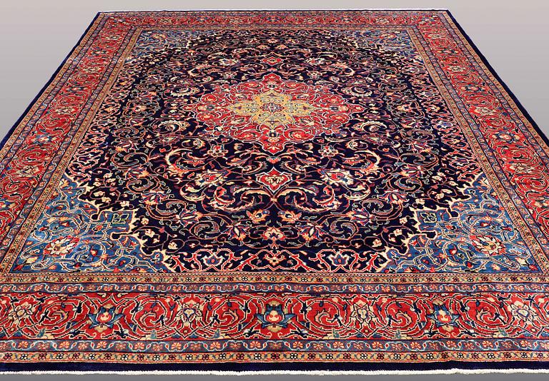 A carpet, Kashmar, ca 395 x 306 cm.