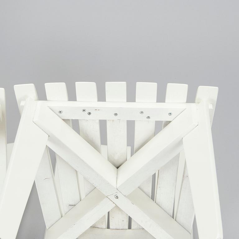 Alvar & Aino Aalto,  Trädgårdsmöblemang, 3 delar, "Aurinko-serien", Artek, 1950-tal och 1900-talets slut..