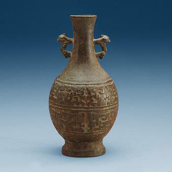 1854. An archaistic bronze vase, Ming dynasty (1368-1644) or older.