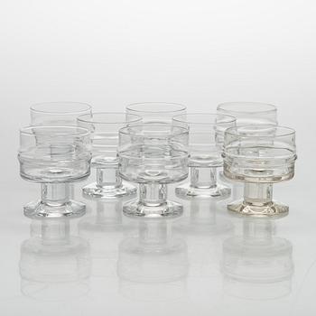 Timo Sarpaneva, set of 51 'Pisaranrengas' (Expanding rings) 2054 glasses for Iittala.