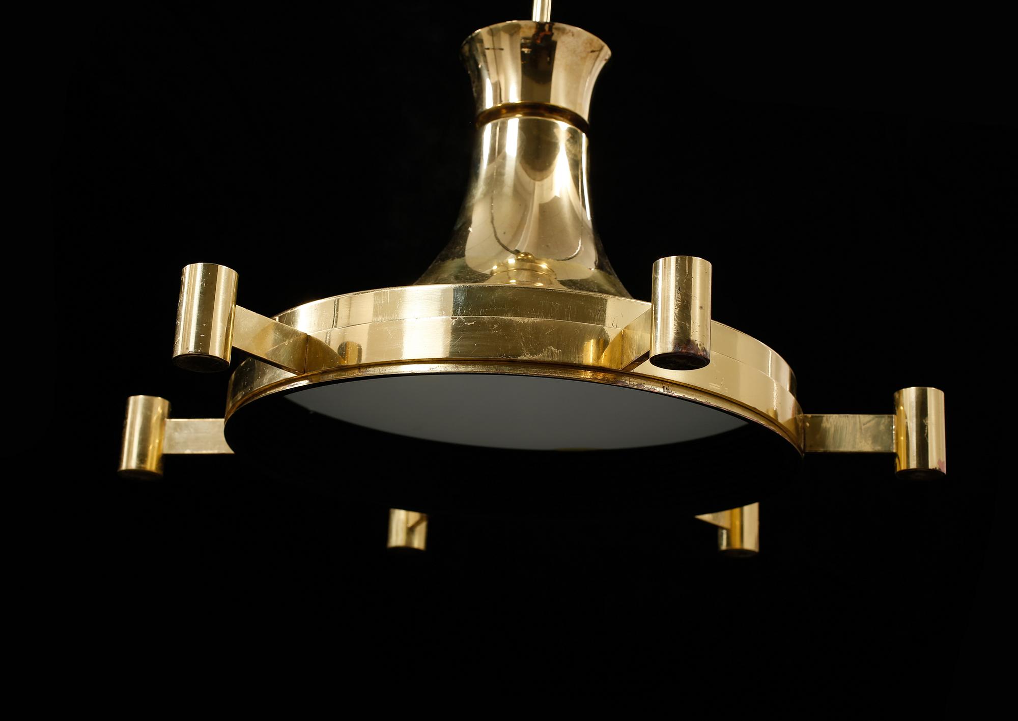 TAKLAMPA, Fagerhults Belysning, 1900-talets andra hälft. Höjd ca 28 cm.