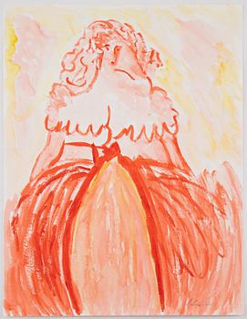 Peter Dahl, watercolour, signed.