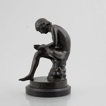 Skulptur, "Törnetaggen" efter grekiskt original från antiken. .