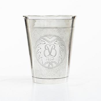 W.A. Bolin, A silver beaker, Stockholm 1947.