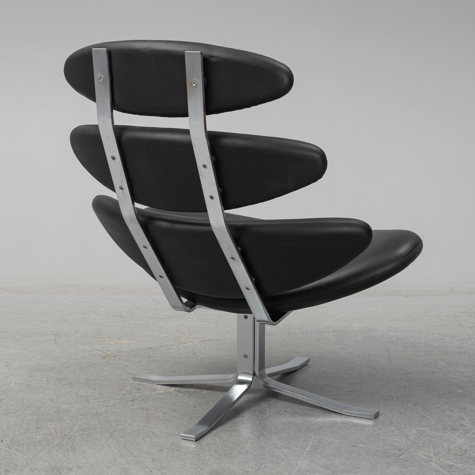 POUL VOLTHER, a 'Corona EJ 5' easy chair, Erik Jørgensen, Denmark.