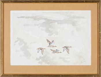 Stephen Clark · STEPHEN CLARK, akvarell. Sign.