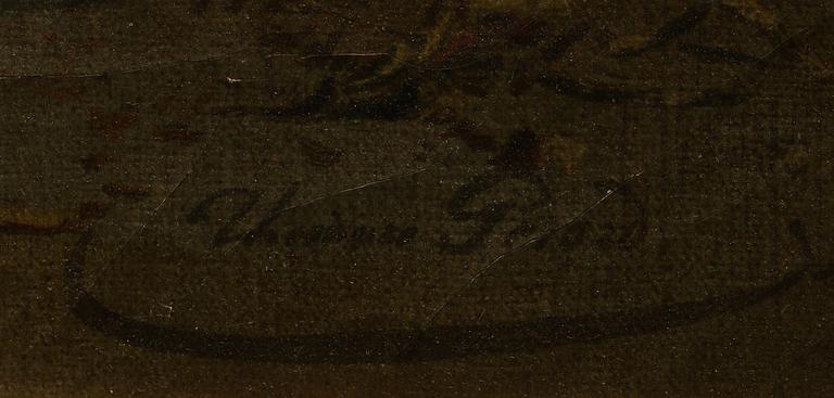 THÉODORE GÉRARD, olja på duk, signerad.