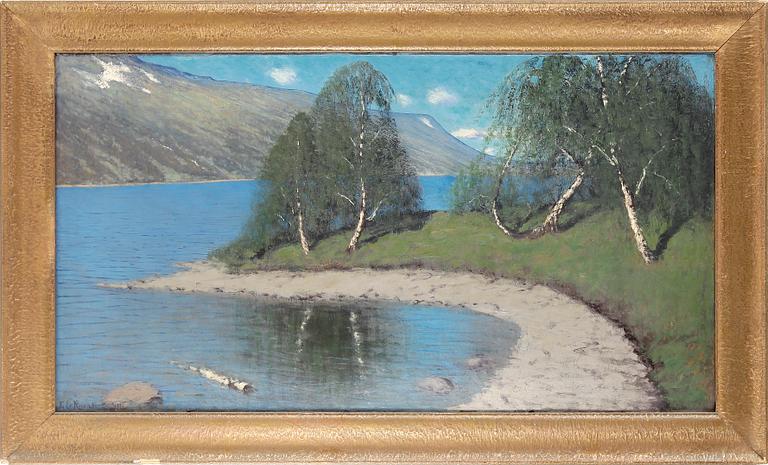 EDVARD ROSENBERG, olja på duk. Signerad och daterad 1916.