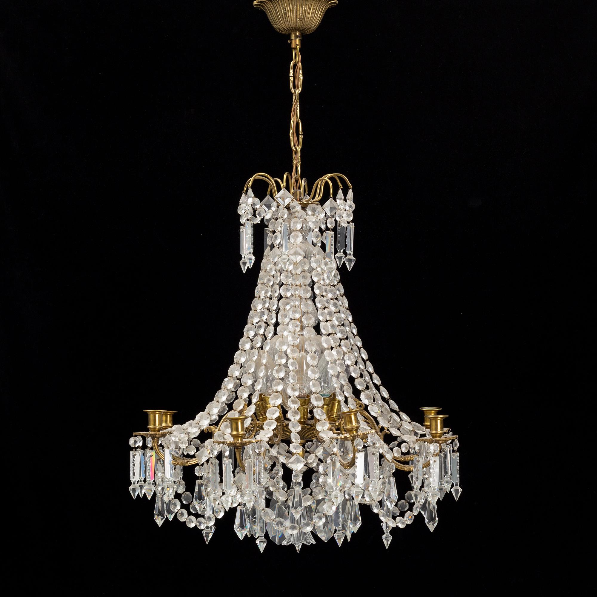 A late 19th Century chandelier.
